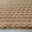 Entryway Rug,Indoor Door Mat 2x3 ft Small Area Rugs,Boho Style Braided Rug,Neutral Solid Rugs,Entrance Doormat for Front Porch,Bathroom,Kitchen,Bedroom,Tan Brown