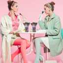 Funrous 20 Pcs Witch Favors Broom Pink and Green Pens Bulk Princess Ballpoint Pencils for Christmas Holiday Birthday Shower Music Themed Supplies Decorations Gifts