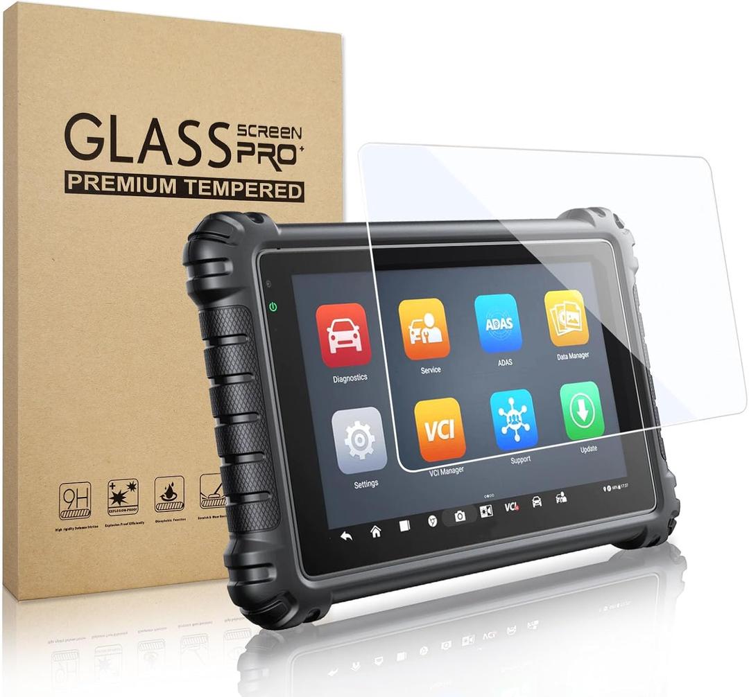 Compatible for Autel MaxiSys Ms906 Pro/Ms906 Pro-TS Tempered Glass Screen Protector, 8 inches Protective Film Replacement for Autel MaxiCOM MK906 Pro/Mk906 Pro-TS, with Full Installation Tools