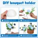 BESTOYARD 20Pcs Floral Foam Half Sphere, 4 Inch Styro Foam Balls for Artificial Flowers, White Round Arrangement Supplies, Bouquet Holder for Wedding, Plant Bouquet