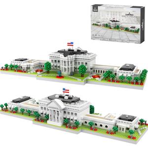 CAXIMSY White House Model Micro Mini Building Block Sets for Adults Architecture Landmark Series Kit Toy Gift for Kids 3000 Pieces