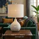 Signature Design by Ashley Rainermen Ceramic Table Lamp, 21", Off White