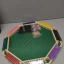 Vamslove Upgraded 2-8 Players Shut The Box Dice Game-Colorful 8-Way Wooden Board Table Math Game with 16 +6 Dices - Close The Box for Kids, Adults Families Party Club (Instruction Included)