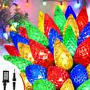 Upgraded 250 LED C6 Connectable Christmas String Lights Multicolor, 82FT Waterproof Christmas Twinkle Light Outdoor, Plug in Fairy Lights Indoor with 13 Modes & Timer for Christmas Tree Decorations