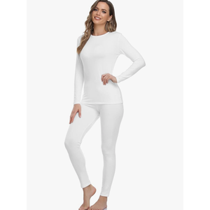 WEERTI Thermal Underwear for Women Long Johns with Fleece Lined, Base Layer Women Cold Weather Top Bottom Small