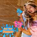 2 x Water Gun Mini Squirt Guns, Water Guns for Kids Adults Water Pistol Small Water Blaster for Boys Girls Toddlers, Summer Toys for Outdoor Ages 2-4, 3-5, 4-8
