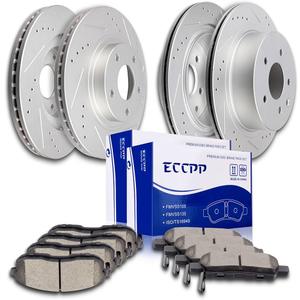 Brake Kits, ECCPP 4pcs Front and Rear Disc Brake Rotors and 8pcs Ceramic Brake Pads Set for 2003 2004 2005 for Nissan 350Z, for Infiniti G35