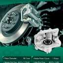 SCITOO Rear Right Brake Caliper With Bracket 19-B2588 Compatible For Acura CL 2001-2003 For Acura TL 1999-2008 For Honda Element 2003-2011