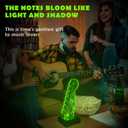 Light Up Guitar Pick Holder with Music Sync, 7-Color LED Guitar Pick Lamp with Remote Control, Acrylic 3D Guitar Pick Storage Rack, Birthday Gift for Music Lovers and Guitarists, Guitar Accessories