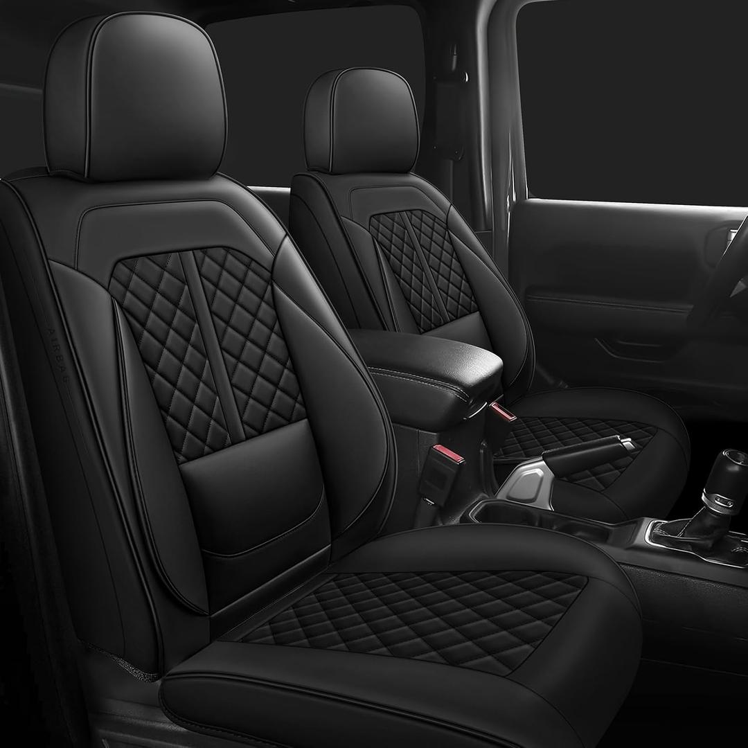 NS YOLO Custom Fit Jeep Wrangler JK JL 4-Door Leather Seat Covers 2018-2026