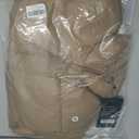 ANYIELIEMO Women's Puffer Down Jacket Lightweight Water-Resistant Coat with Stand Collar for Winter (US, Alpha, Medium, Regular, Regular, Khaki) 