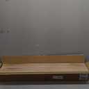 YYWUOJJ Wood Floating Shelves for Wall, Rustic Wall Shelves for Bedroom, Wall Mounted Floating Shelf, Set of 4 Light Walnut 36 Inch