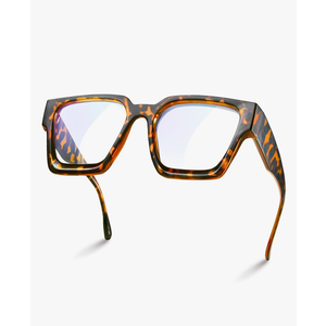 livho Oversized 99% Blue Light Glasses for Woman - Rectangle Fashion Glasses for Computer, Chic Preppy Frame - Anti Eyestrain
