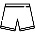 Chubbies Gray Shorts with Black Waistband Size Large with 5.5 inseam