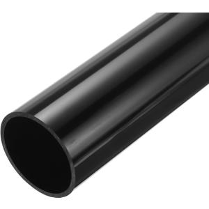 MECCANIXITY 2.5 Inch PVC Rigid Tube Round Pipe Hardware Tubing 57mm ID 63mm OD 350mm Black High Impact for Water Pipe Crafts Cable Sleeve