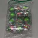 Winpion 12 Pcs Christmas Ornaments for Tree,2.4 Inch Red Green Glittering Christmas Tree Ornaments,Ball Ornament Hanging Bulbs Pendants for Xmas Holiday Decorations