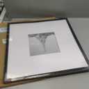 upsimples 18x18 Picture Frame, Display Pictures 8x8 with Mat or 18 x 18 Without, Wall Hanging Square Frames, Black, 1 Pack