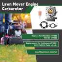 ALL-CARB Carburetor Replacement for 42E707 42E777 42A707 42A777 V-Twin Engine Replacement for Murray Replacement for Craftsman LT1000 87-96 16-21HP Carb