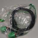 DB15 to Green Type 2 J1939 Male and Female Splitter Y Cable for Truck ELD Device