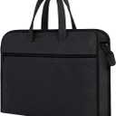 Document Bag with Handle Portable Waterproof Zippered Office Organizer File Bag Pouch for Laptop Files Book Carrying bag (Grey)