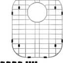 16"13" Sink Protector Stainless Steel Sink Bottom Grid for Kitchen | Heavy Duty Kitchen Grid Sinks Bottom Protector Center Drain Hole Metal Sink-Grates Sink-Rack for Kitchen (1 Pack, 16"13")