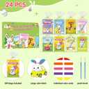 24 Water Coloring Books Party Favors -Toddler Easter Basket Stuffers Crafts Gifts, Mini Coloring Books Bulk for Kids Boys Girls Classroom School Activity easter Basket Goodie Bag Fillers (Easter A)