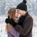 Winter Warm Mittens Cold Weather Gloves for Women, Cute Knit Gloves, Soft lining Cold Weather Accessories Gifts (Black)