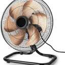 18 Inch Oscillation Floor Fan,Industrial Fan with DC Motor,5 Speed,High Velocity Metal Fan for Industrial, Commercial, Residential, Greenhouse,Black, Large