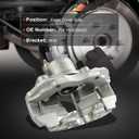 cciyu Front Left Brake Caliper Assembly w/Bracket 19-B2942D 2013-2018 For Ford For C-Max,2013 For Ford For Escape,2012-2018 For Ford For Focus