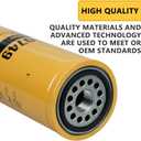 1R-0749 Advanced High Efficiency Fuel Filter Compatible With Caterpillar Engine C-10/12/13/15/16 3408B 3406B 3406E Fuel Filter Elements Kit Replaces LFF5823B LFF2749 308-9679 33674 FF5264(Set of 6)