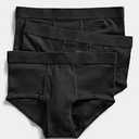 Mens Briefs Underwear Cotton Brief Underwear for Men 3 Pack Black Medium
