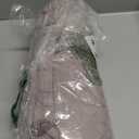 Prite Quilted Tote Bag for Women, Lightweight Puffer Tote with Zipper, Travel Work Nurse Gym Bag(Purple)