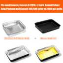 for Weber Drip Pan Replacement 93305 Catch Pan for Weber with 20-Pack 6415 Foil Grease Tray Liners | Grease Catcher for Weber Genesis & Spirit Grills Silver/Gold/Platinum1000-5500 Summit Grills