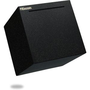 hicocool Piggy Bank for Adults Must Break to Open, Stainless Steel Adult Piggy Bank for Real Money, Unbreakable Metal Money Bank for Cash Saving (4.72 inch, Black)