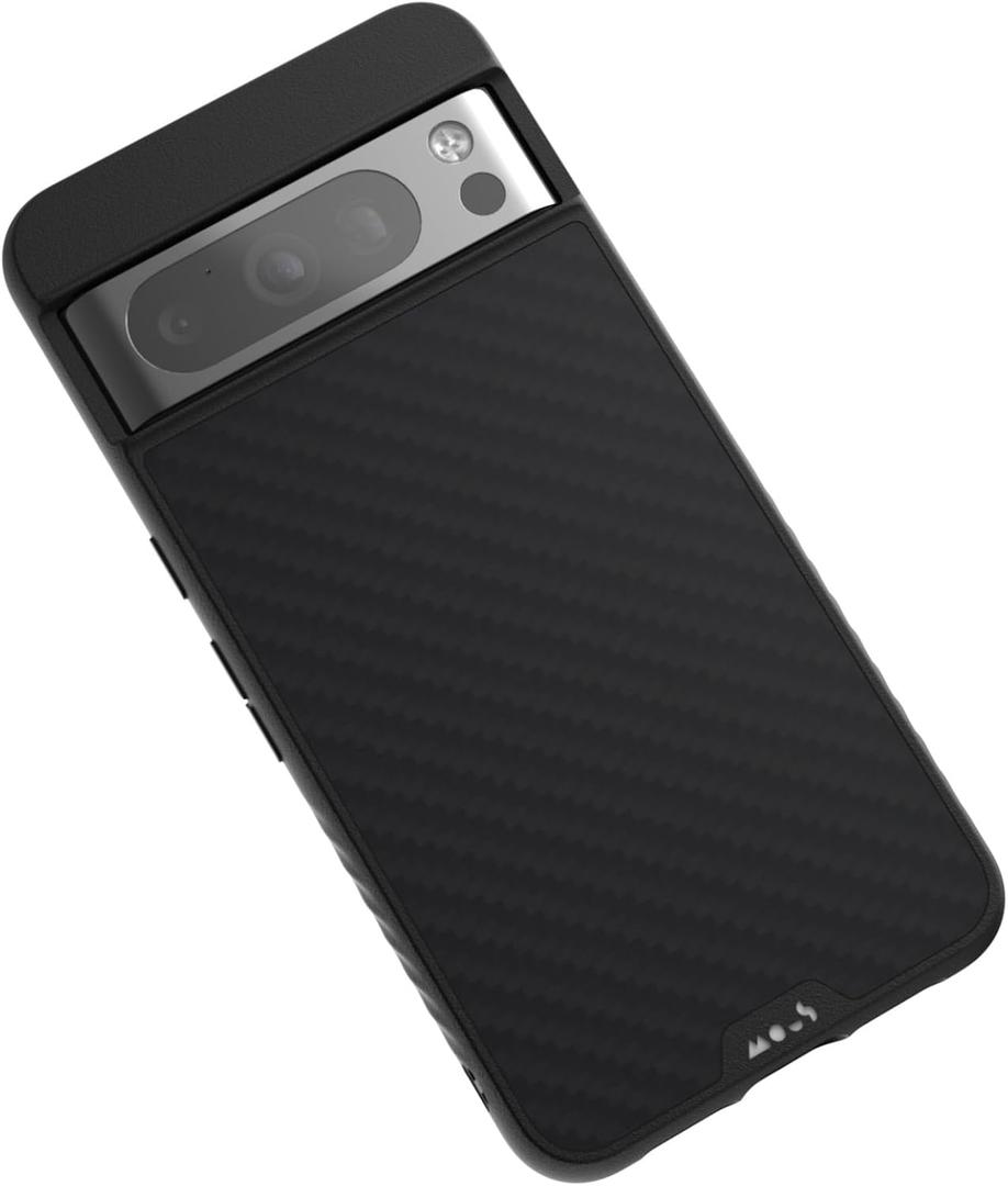 Mous for Google Pixel 8 Pro Case MagSafe Compatible - Limitless 5.0 - Carbon Fiber - Protective Pixel 8 Pro Case - Shockproof Phone Cover