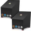 Zettum Patio Chair Covers 2 Pack - 600D Outdoor Lounge Deep Seat Cover Waterproof Heavy Duty, Lawn Furniture Cover for Wicker Chair, Swivel Chair, Rocking Chair, Single Sofa Chair - 32 x 32 x 36 Inch