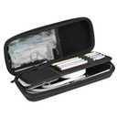 ProCase Stethoscope Hard Carrying Case, Shockproof Travel Storage Bag for Littmann/Omron/ADC/Dixie EMS Stethoscope, with Extra Mesh Pockets for Small Accessories [Device NOT Included] -Black
