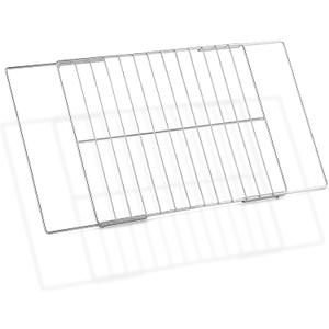 Upgraded 304 Stainless Steel Universal Adjustable Oven Rack Replacement for Samsung GE Whirlpool LG Frigidaire Kenmore Oven Rack Extendable Oven Wire Rack Shelf Adjusts from 17.3-25.6 Wide