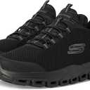 Skechers Men's Glide-Step Sylo Sneaker (10.5 Wide, Black/Black)