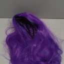 Wiggy Mermaid Long Purple Mixed Blue Wavy Wig for Kids Girls Toddlers, Middle Parting Heat Resistant Synthetic Hair Wig for Halloween Costume Party Cosplay