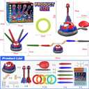 Spider 3-in-1 Rocket Launcher for Kids: 4 Cool Spider Rockets, Ring Toss Game, Musical Jump Toys with Remote Control, Outside Yard Indoor Outdoor Sports Toys for Boys Girls 3 4 5 6 7 8 9 10 Year Old