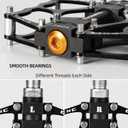 ROCKBROS Mountain Bike Pedals MTB Pedals CNC Non-Slip Lightweight Aluminum Alloy Bicycle Pedals Sealed Bearings Bicycle Platform Pedals 9/16" BMX Road Bike Pedal, 2 Pack