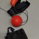 WiiMad Boxing Reflex Ball with Punch Counter App, Fun Punch Game with Headband, Hand Eye Coordination Training | Boxing Equipment, Fitness Gift Ideas for Teen Boys and Anyone into MMA Training (Red)