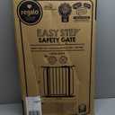 Regalo Safety 29-38.5" Baby Gate for Doorways & Bottom of Stairs, Pressure Mounted Baby Gate with Door for Babies, Toddlers & Pets, Tested & Safe for 30 Years, American Designed, American Owned, Black