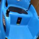 Flybar 12V Glow Bumper Car Ride On Toy - Indoor/Outdoor Toys, Toddler Toys, Bumper Cars, Kids Electric Car, w/ 360 Spins, Multi-Color LED Lights, Max Weight of 100lbs, Age 4-9yrs, Blue, Medium