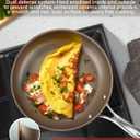 Cooks Standard Classic 10.5 Inch Hard Anodized Nonstick Frying Pan, Ceramic Cookware Skillet Egg & Omelet Pan, Induction, Compatible with Most Stovetops, Bronze