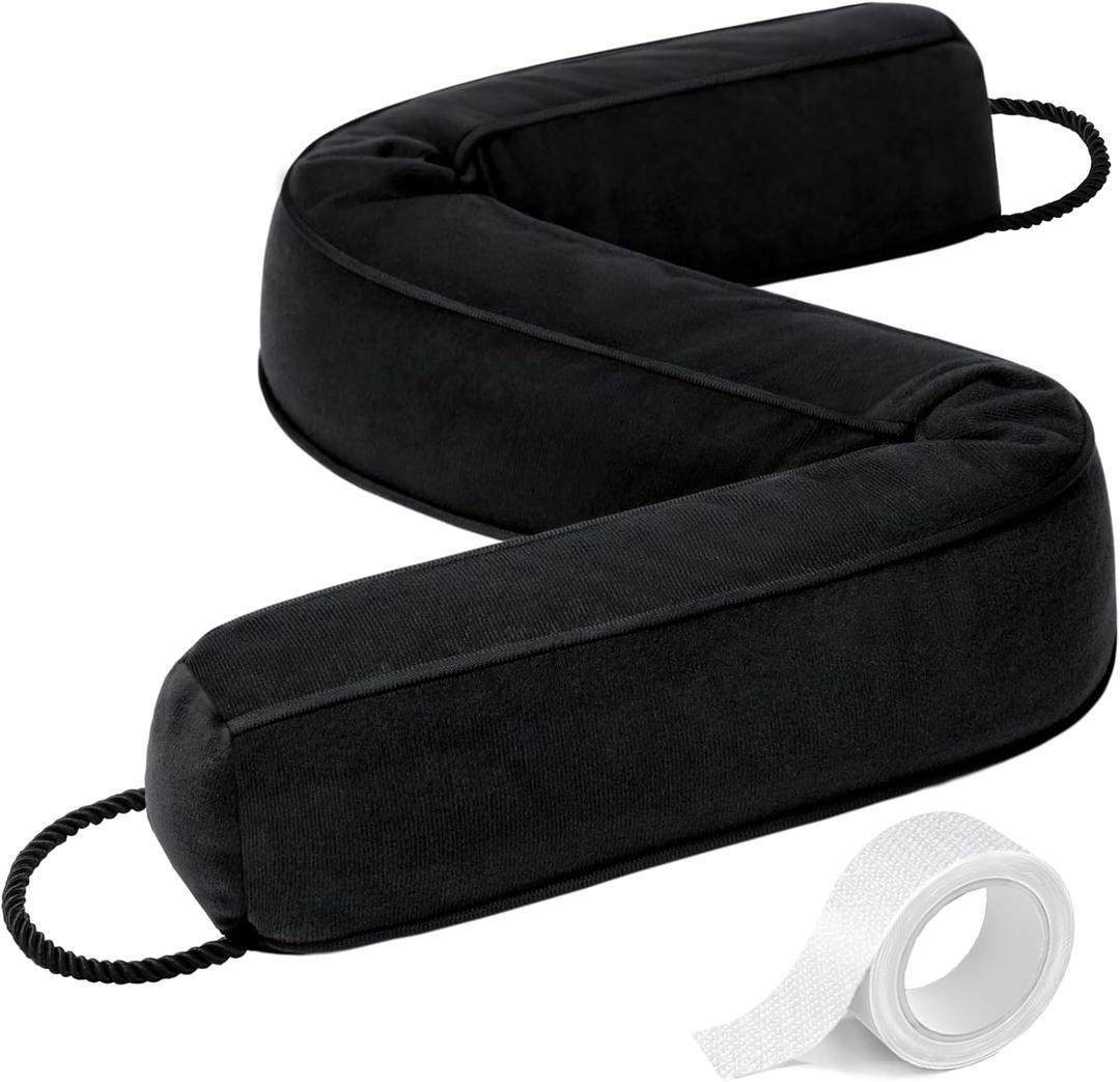 Comfyanno 38 Weighted Under Door Draft Stopper, Fits Front, Bedroom, Interior Door, Easy to Install, Block Cold Air Draft from Bottom Door, 2.2lb, Fits Door Gap up to 3, Black Comfyanno 38 Weighted Under Door Draft Stopper, Fits Front, Bedroom, Interior Door, Easy to Install, Block Cold Air Draft from Bottom Door, 2.2lb, Fits Door Gap up to 3, Black