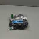 Women's V Cross High Waisted Swim Shorts Ruched Side Tie Boy Shorts Swimsuit Bottoms with Liner (Large, Black)