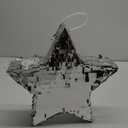Sparkle and Bash Silver Foil Star Pinata for Kids Birthday, Twinkle Twinkle Little Star Gender Reveal Party Decorations, Baby Shower (Small, 13 x 3 In) - Pinatas for Birthday Party