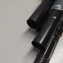 AIZESI 41-144 Inch Heavy Duty Black Tension Curtain Rod - No Drilling, Adjustable, Rust-Resistant for Outdoor, Living Room, Window, Bathroom